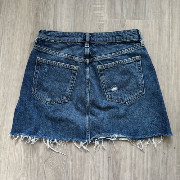 Denim Button-Up Mini Skirt - Picture 5 of 5